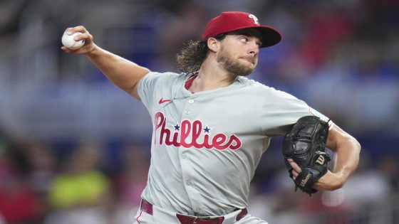 Nola ‘out of sync’ in rare off day against Marlins, Phillies snap winning streak at six – MASHAHER