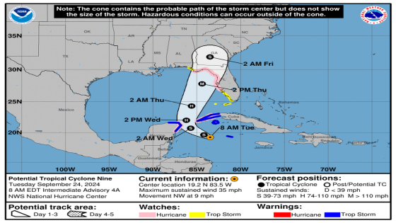 NHC’s update on the Potential Tropical Cyclone – MASHAHER