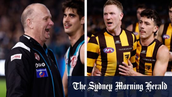 Port Adelaide Power coach Ken Hinkley’s confrontation with Hawthorn Hawks’ Jack Ginnivan, James Sicily to be investigated – MASHAHER