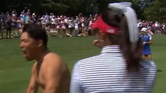 Why caddies ripped off shirts and bibs in reaction to Alison Lee’s hole-out at Solheim Cup – MASHAHER