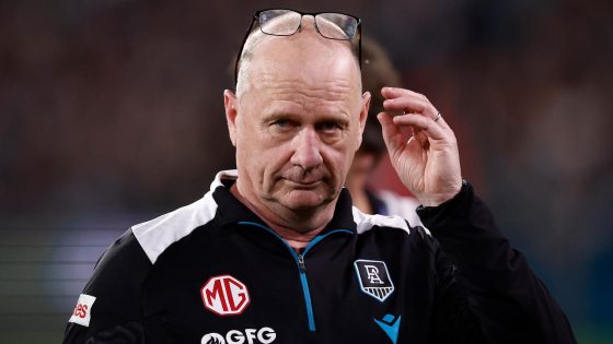 Ken Hinkley reacts to 84 point loss to Geelong in qualifying final, second largest loss in finals, September record, 12 years without making a grand final, press conference, latest news – MASHAHER