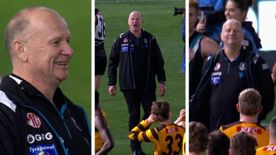 Ken Hinkley sledge to Jack Ginnivan after Port Adelaide semi-final win over Hawthorn, Instagram comment, video – MASHAHER