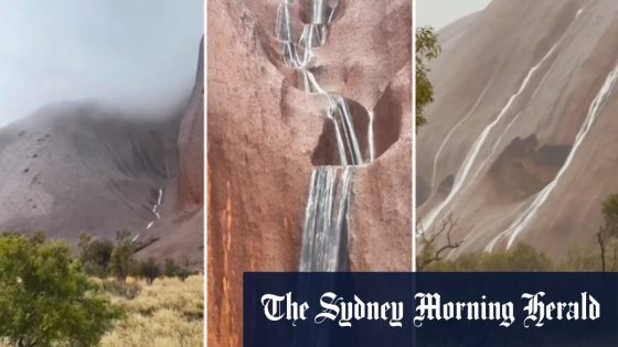 Waterfalls pouring down the sides of Uluru – MASHAHER