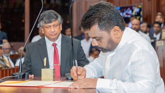 Sri Lanka swears in new left-leaning president – MASHAHER