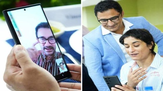 Aamir Khan praises Vinesh Phogat’s Olympic journey, talks to her on video call, see pics : Bollywood News – MASHAHER