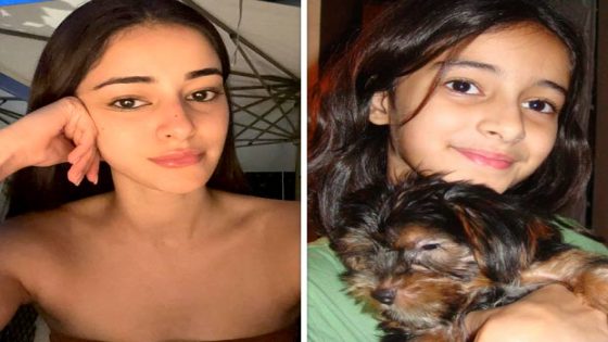 Ananya Panday pens heartfelt tribute for her late pet Fudge, shares unseen childhood photos : Bollywood News – MASHAHER