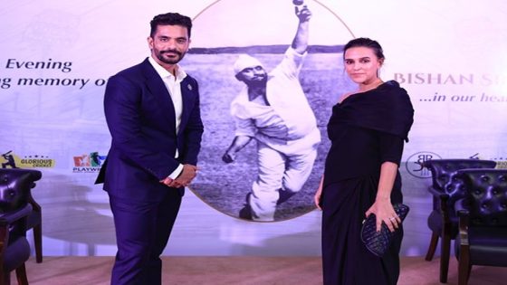 Angad Bedi, Neha Dhupia organize special event in Delhi to honor late father Bishan Singh Bedi, announce revamp of his coaching : Bollywood News – MASHAHER