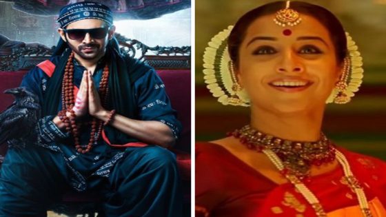 Bhool Bhulaiyaa 3: Makers of Kartik Aaryan, Vidya Balan starrer unveil FIRST poster as they announce their arrival on Diwali 2024 : Bollywood News – MASHAHER