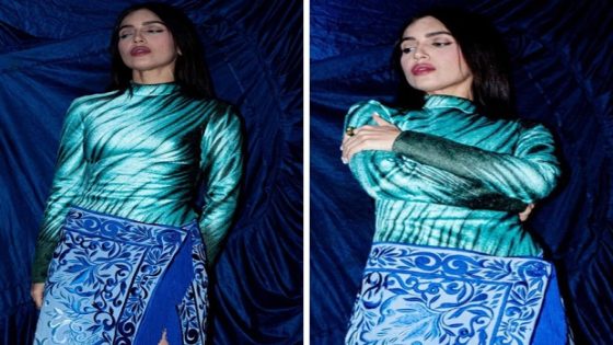 Bhumi Pednekar turning heads with repurposed rug skirt look is the epitome of sustainable chic behaviour! See pics  : Bollywood News – MASHAHER