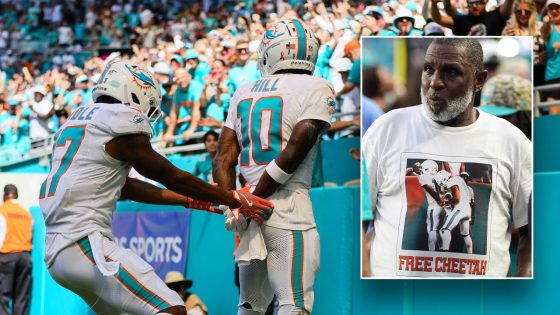 Tyreek Hill’s dad wears supportive T-shirt with 2-word message after son’s police incident – MASHAHER