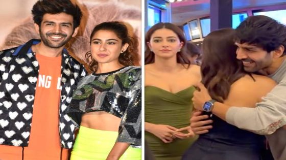 Kartik Aaryan and Sara Ali Khan hug it out at Call Me Bae screening but fans are more concerned about the reaction of Ananya Panday : Bollywood News – MASHAHER