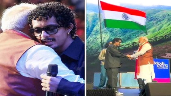 PM Narendra Modi hugs rapper Hanumankind, says ‘Jai Hanuman’ as he performs with Devi Sri Prasad, and Aditya Gadhvi at ‘Modi and US’ event, watch videos : Bollywood News – MASHAHER