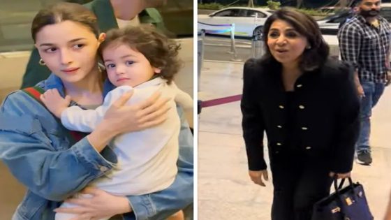 Raha Kapoor gives a priceless reaction as she meets Neetu Kapoor at the airport; watch this heartwarming moment : Bollywood News – MASHAHER