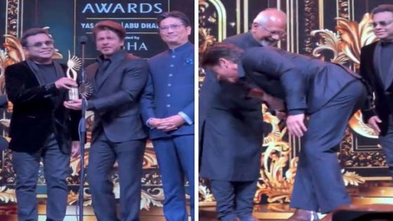 Shah Rukh Khan touches Mani Ratnam’s feet as he receives award for Best Actor for Jawan at IIFA 2024 2024 : Bollywood News – MASHAHER