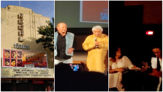 Sholay’s special screening at Regal cinema: Audiences dance to ‘Mehbooba’; sing ‘Yeh Dosti Hum Nahin Todenge’; Javed Akhtar says film is better than The Godfather, Star Wars: “An actor got a career simply by saying ‘Poore pachaas hazaar’” : Bollywood News – MASHAHER