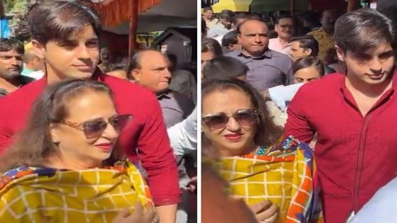 Sidharth Malhotra visits Siddhivinayak temple with his mother, protects her amid mob of fans : Bollywood News – MASHAHER