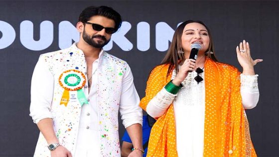 Sonakshi Sinha and Zaheer Iqbal share UNSEEN photos from New York Independence Day parade where they promoted ‘unity in diversity’ : Bollywood News – MASHAHER