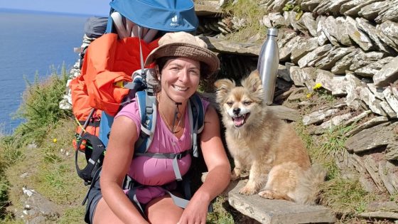 Couple and pampered pooch enjoying England’s longest dog walk – MASHAHER