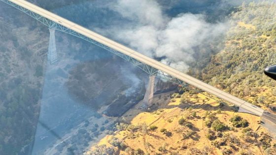 Fire intentionally started under California’s tallest bridge, officials say – MASHAHER