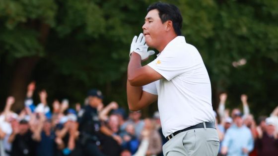 Si Woo Kim reacts to pitch-in with Steph Curry’s ‘night- night’ celebration but loses – MASHAHER