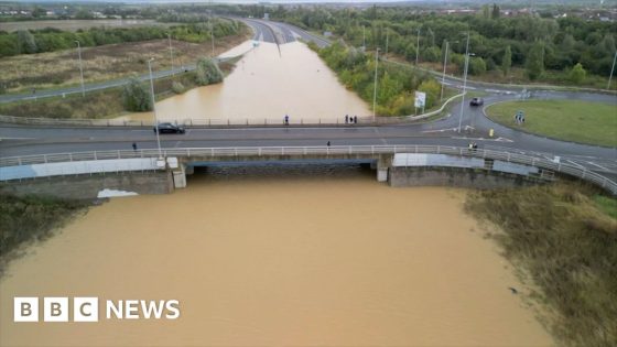 A421 submerged by flood water in Bedfordshire – MASHAHER