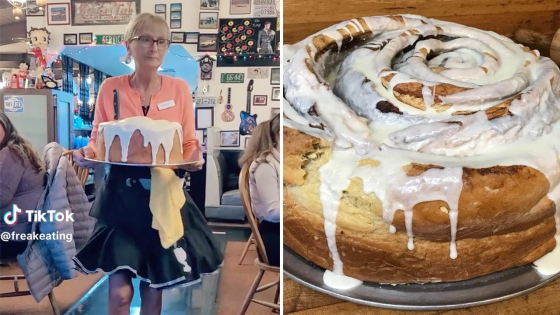 Massive 10-pound cinnamon roll at Washington restaurant goes viral on TikTok – MASHAHER