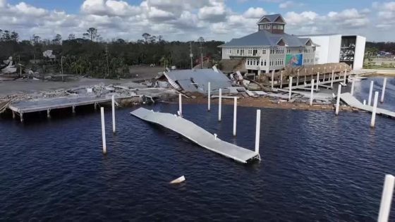 Drone footage of the devastation caused by Hurricane Helene – MASHAHER