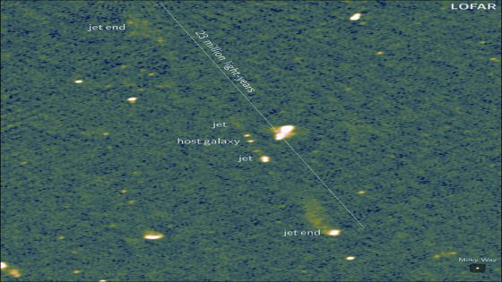 Scientists detect longest pair of jets streaming from a supermassive black hole – MASHAHER