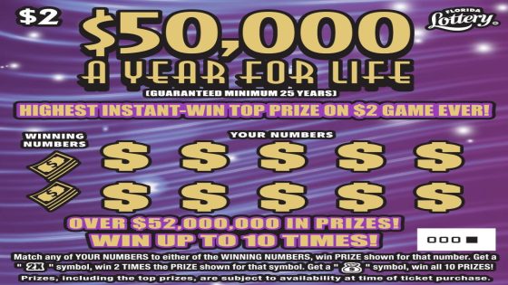 Florida man wins $50,000 A Year For Life scratch-off from Florida Lottery, takes lump sum – MASHAHER