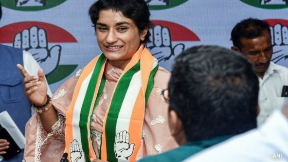 Vinesh Phogat Gets Haryana Poll Ticket Hours After Joining Congress – MASHAHER