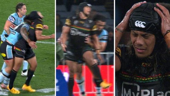 Siosifa Talakai late tackle on Jarome Luai, on report, no sin bin, Cronulla Sharks vs Penrith Panthers – MASHAHER