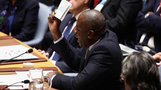 Lammy launches into bizarre slavery rant at UN meeting as he rages at ‘Putin’s imperialism’ – MASHAHER