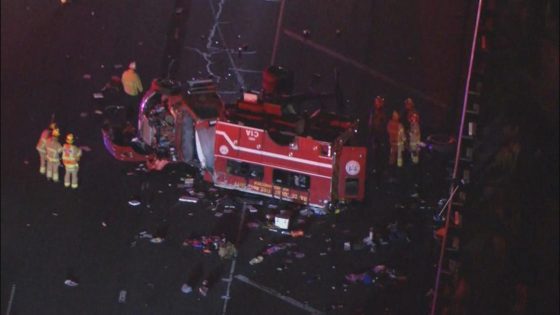 8 firefighters injured in fire truck rollover on Southern California freeway – MASHAHER