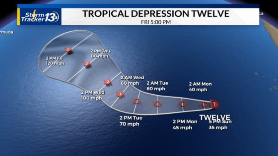 Tropical Depression 12 forms, will be next major hurricane – MASHAHER