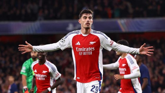 UCL 2024-25: Havertz, Saka on target as Arsenal beats PSG 2-0 – MASHAHER