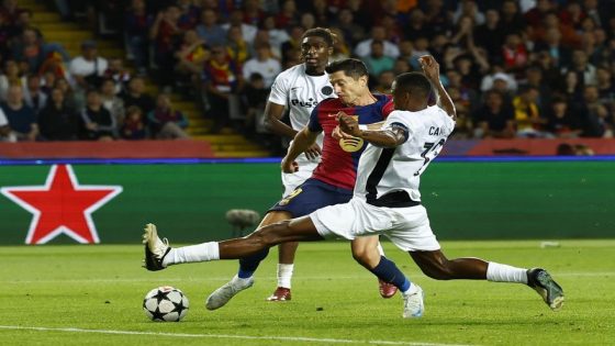 Football: Soccer-Lewandowski double leads Barcelona to 5-0 win over Young Boys – MASHAHER