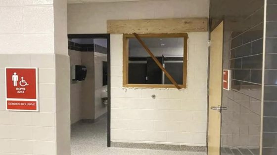 Pennsylvania school boards up window openings that allowed views into its gender-neutral bathrooms – MASHAHER