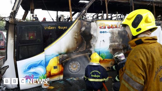 More than 20 children feared dead in Thailand bus crash – MASHAHER