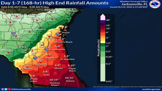 Here’s what St. Johns County can expect from a bigtime, rain-making storm in the Gulf – MASHAHER