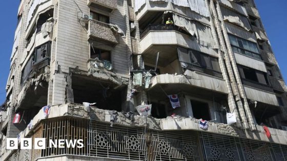 At the scene after Israel strikes central Beirut – MASHAHER