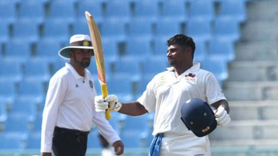 Sarfaraz Khan becomes fourth-youngest double centurion in Irani Cup – MASHAHER