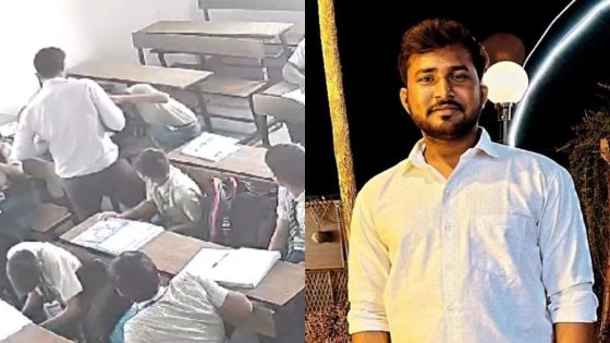 Teacher Slaps Student, Slams Him Against Wall, CCTV Lands Him In Custody – MASHAHER