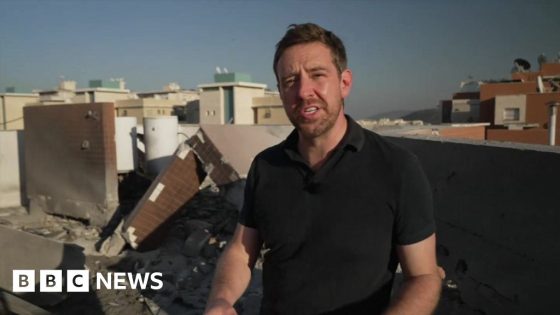 BBC reporter in the midst of rocket fire into Israel – MASHAHER