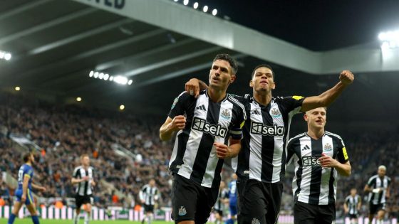 Newcastle wins rearranged match in English League Cup to set up 4th-round meeting with Chelsea – MASHAHER