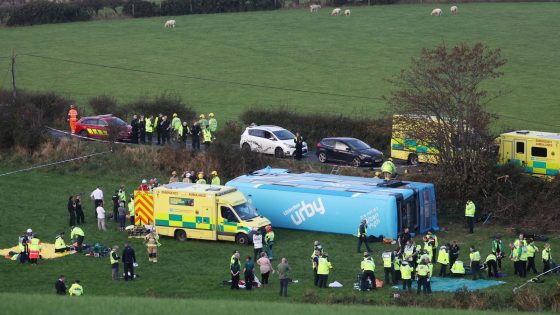 Four children in hospital after school bus crashes near Carrowdore, County Down | UK News – MASHAHER