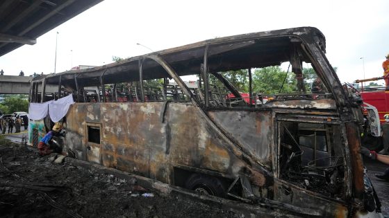 School bus catches fire outside Bangkok and over 20 are feared dead, officials say – MASHAHER